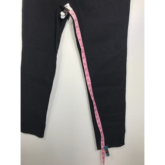 WEWOREWHAT NWT Danielle Black Crystal Button Straight Leg Jean Womens 26 Preppy - Picture 12 of 13